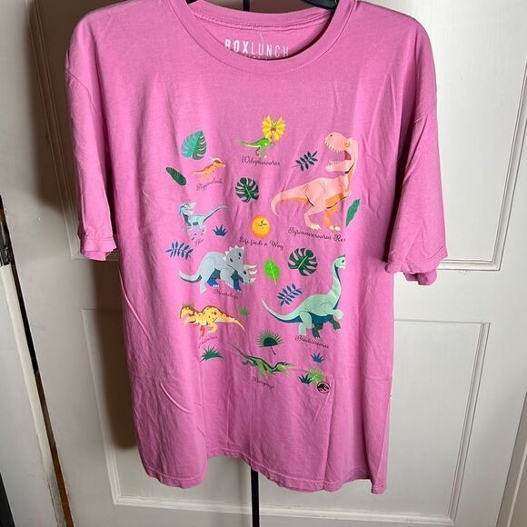 ❤️Box Lunch Pink Dinosaur T-shirt Size Medium NWT - Picture 4 of 4